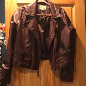 Leather jacket (faux)